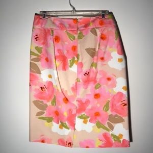 J Crew Floral Skirt, size 10